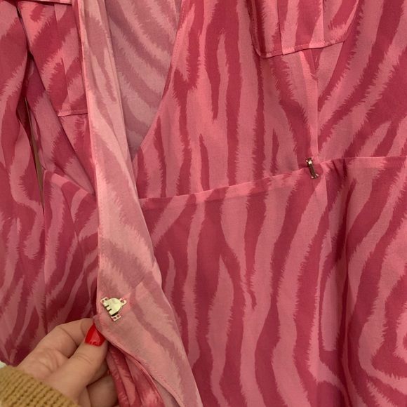 TOCCIN X RTR Pink Zebra Print Ruffle Valentine’s Dress - Picture 5 of 7